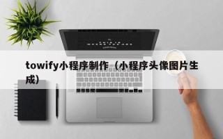 张北towify小程序制作（小程序头像图片生成）